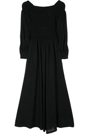 Max Mara Gesmoktes Maxikleid