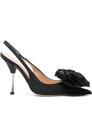 BLUMARINE Pumps mit Blumenapplikation 105mm