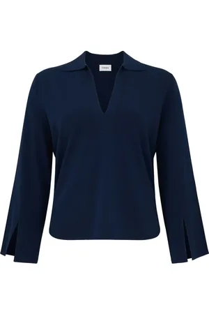 KANGRA CASHMERE V-neck blouse