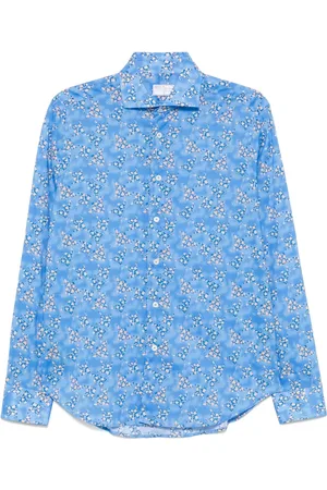 FEDELI Hemd mit Blumen-Print