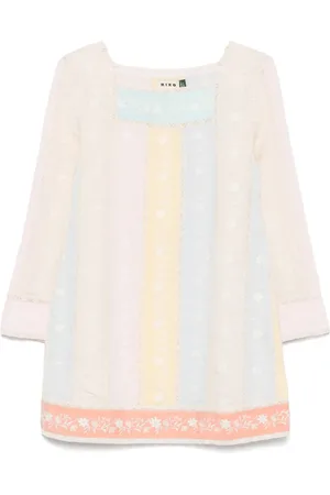 RIXO London Kleid mit Blumenstickerei