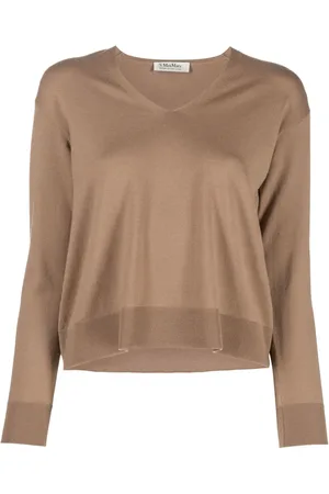Max Mara Pullover mit V-Ausschnitt