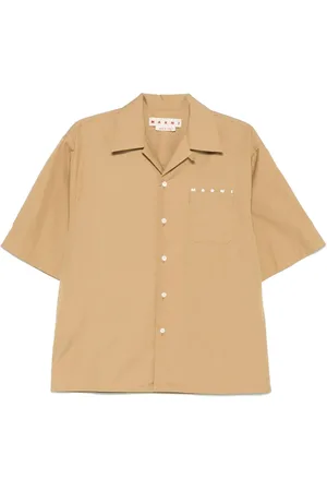Marni Popeline-Hemd mit Logo-Print