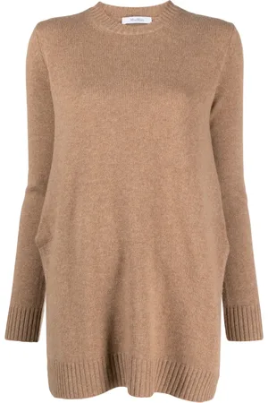 Max Mara Fein gestrickter Kaschmirpullover