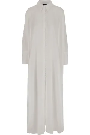 ‎Taller Marmo‎ Linen shirt midi dress