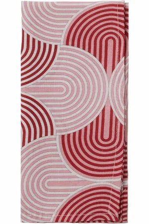 La DoubleJ 2er-Set Servietten mit grafischem Print