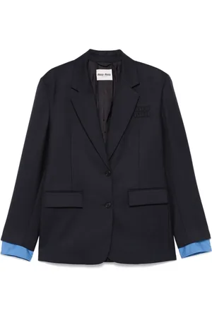 Miu Miu Sakko mit Logo-Prägung