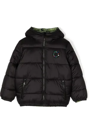 Stella McCartney Gefütterte Jacke mit Logo-Patch