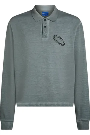 Karl Lagerfeld Polo-Sweatshirt mit Logo-Print