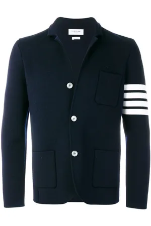 Thom Browne Merinosakko mit Logo-Streifen