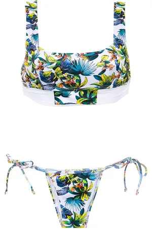 AMIR SLAMA Bikini mit Print