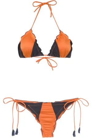 Brigitte Bikini im Kontrast-Look