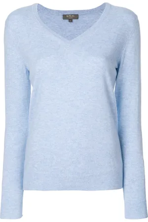 N.PEAL Kaschmirpullover mit V-Ausschnitt