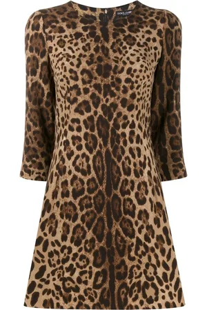 Dolce & Gabbana Kleid mit Leoparden-Print
