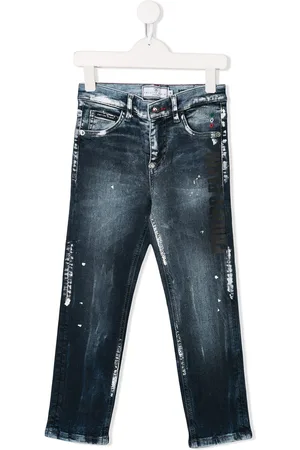 Philipp Plein Jeans mit Farbklecks-Print