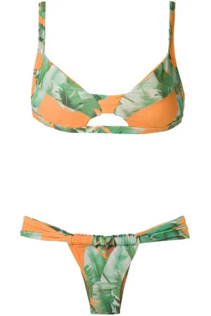 AMIR SLAMA Bikini mit Print