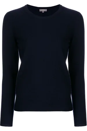 N.PEAL Kaschmirpullover mit Rundhalsausschnitt