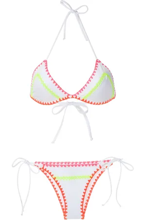 Brigitte Gehäkelter Neon-Bikini