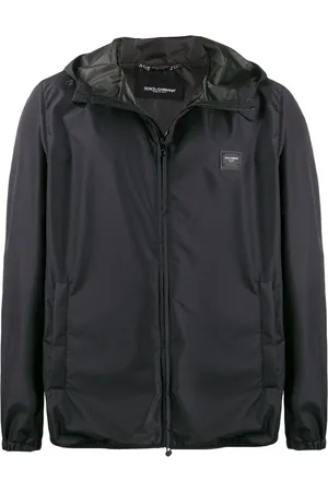 Dolce & Gabbana Kapuzenjacke mit Logo-Schild