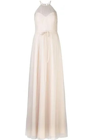Marchesa Notte Neckholder-Brautjungfernkleid mit Tüll
