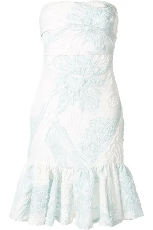 Bambah Schulterfreies Kleid mit Blumen-Print