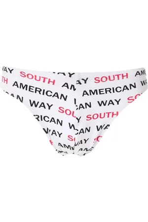 AMIR SLAMA Badehose mit "South American Way"-Print