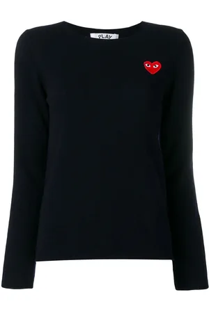 Comme des Garçons Pullover mit Herzapplikation