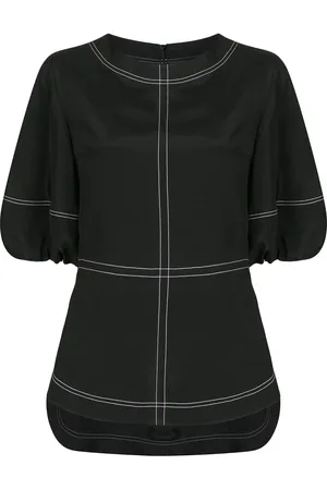 GOEN.J Bluse mit Puffärmeln