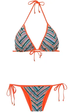 AMIR SLAMA Bikini mit grafischem Print