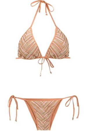AMIR SLAMA Bikini mit grafischem Print