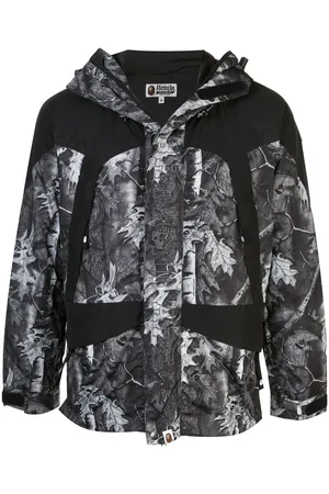 A Bathing Ape Snowboardjacke mit Camouflage-Print