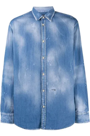 Dsquared2 Jeanshemd in Distressed-Optik