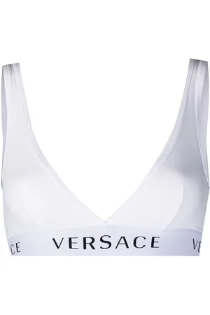 VERSACE Logo-band soft triangle bra