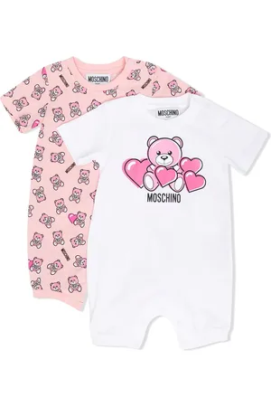 Moschino Strampler mit Teddy-Print