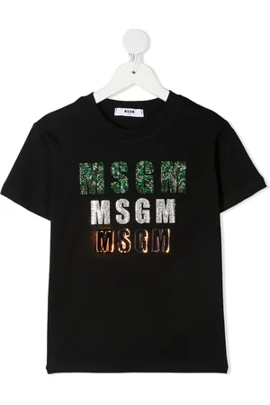 Msgm T-Shirt mit Metallic-Logo