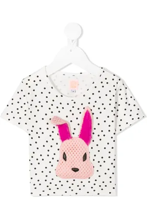 Wauw Capow by Bangbang T-Shirt mit aufgesticktem Hasen