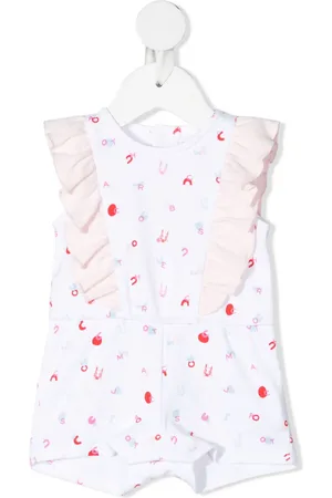 Marc Jacobs Kurzer Strampler mit Buchstaben-Print