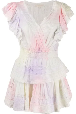LOVESHACKFANCY Gestuftes Minikleid