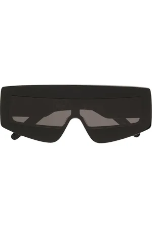 Rick Owens Sonnenbrille im Visierdesign