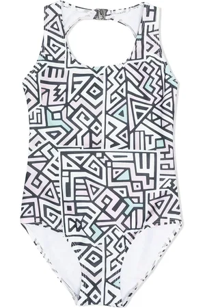 Le pandorine Badeanzug mit geometrischem Print