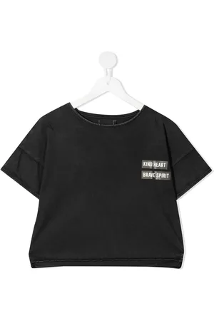 Le pandorine Cropped-T-Shirt mit Slogan