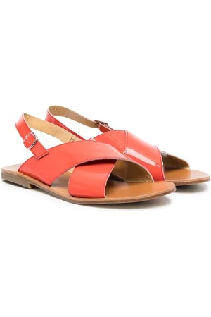 GALLUCCI TEEN Sandalen aus Lackleder