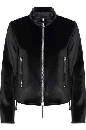 Giuseppe Zanotti Samtjacke mit Reißverschluss
