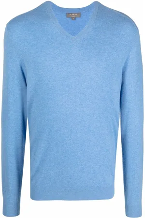 N.PEAL Kaschmirpullover mit V-Ausschnitt