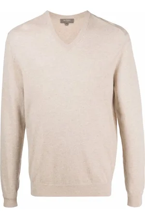 N.PEAL Kaschmirpullover mit V-Ausschnitt