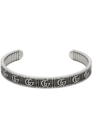 Gucci Damen Armbänder - Bracelet with Double G in silver