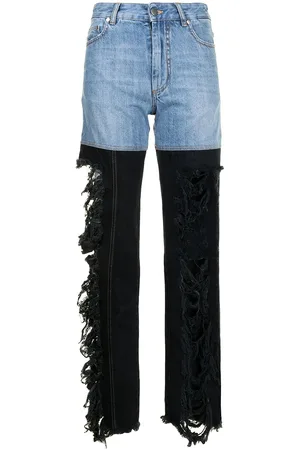 Peter Do Gerade Combo High-Rise-Jeans