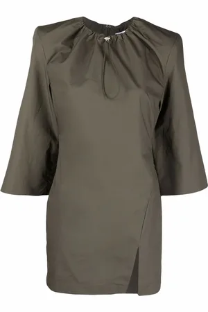 The Attico Kleid mit gerafftem Kragen