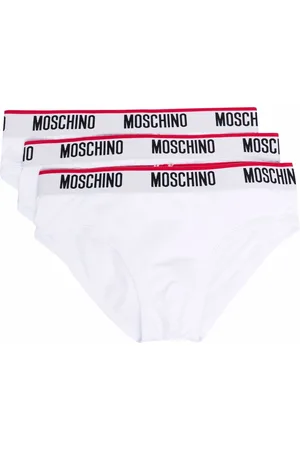 Moschino 3er-Set Slips mit Logo-Bund
