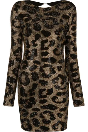 Philipp Plein Kleid mit Leoparden-Print